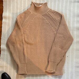 J. Crew Women's Tan Turtleneck Sweater